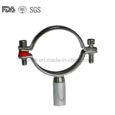 Sanitary 304 Stainless Steel Casting Pipe Holder with Weld Stem in Various Sizes